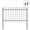 vidaXL Ogrodzenie Ogrodowe BOXTEL 7 szt. 11,9 x 1,2 m Szary