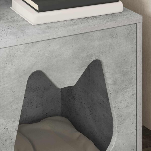 vidaXL Koty Dom Betonowy 42,5 x 40 x 53,5 cm Materiał drewnopochodny