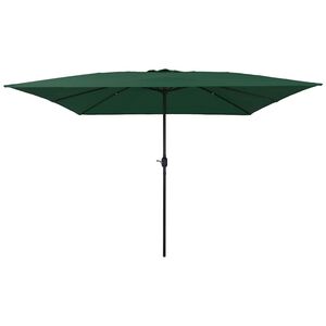 vidaXL Parasolka ogrodowa 295 x 295 x 245 cm Poliester i Stal Zielony