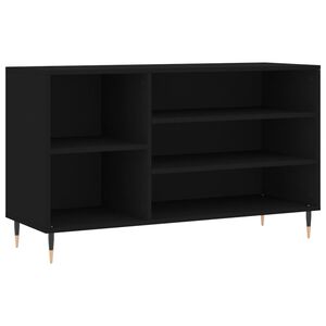 vidaXL Szafka na buty, czarna, 102x36x60 cm, materiał drewnopochodny