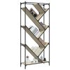 vidaXL Regał, dąb sonoma 79x30x180 cm, materiał drewnopochodny i metal