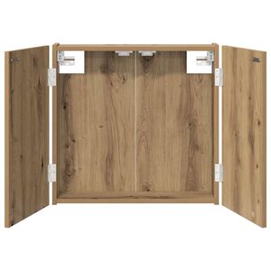 vidaXL Szafka na tarczę do rzutk&oacute;w Dąb artisan 56 x 12 x 53,5 cm