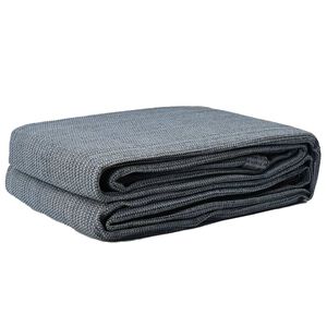 vidaXL Dywan pod namiot Niebieski i szary 200 x 200 cm Polietylen