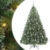 vidaXL Sztuczna choinka z 300 diodami LED Zielony 240 cm PE i PVC