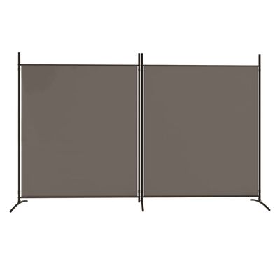 vidaXL Parawan 2-panelowy, antracytowy, 348 x 180 cm, tkanina