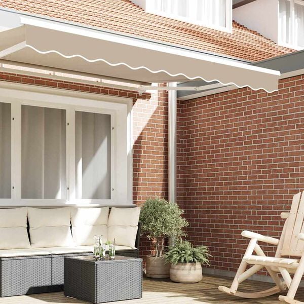 vidaXL Faldra do Markizy Beżowy 580 x 20 cm Pł&oacute;tno