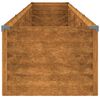 vidaXL Podwyższona grządka ogrodowa 386x50x36 cm, stal Corten