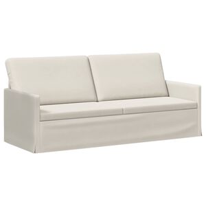 vidaXL Sofa na 3 osoby kremowy 190 x 81 x 82 cm Welur