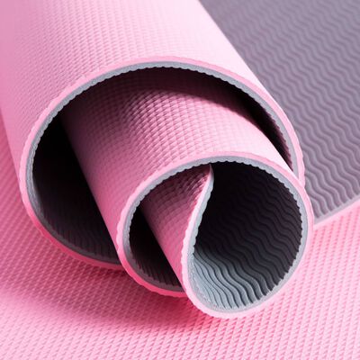 Pure2Improve Mata do jogi, 173 x 58 x 0,6 cm, różowo-szara