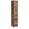 vidaXL Zestaw szafek 2 pcs Stare drewno 34,5 x 34,5 x 90 cm