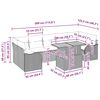 vidaXL Zestaw Sof na Ogr&oacute;d 8 pcs Beżowy i jasnoszary polirattan