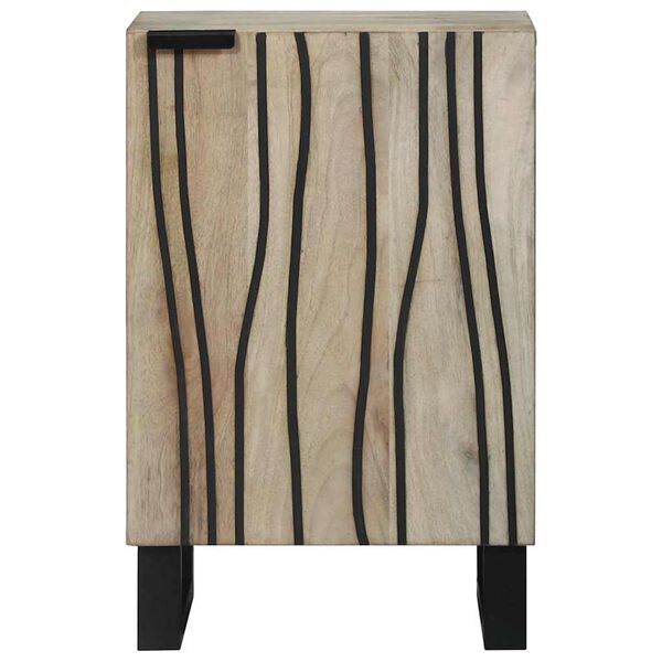 vidaXL Szafka pod umywalkę z p&oacute;łką z drzwiami Biały 38 x 33,5 x 58 cm