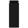 vidaXL Konsola Czarny dąb 80 x 30 x 102 cm Materiał drewnopochodny