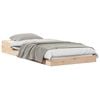 vidaXL Ramka ł&oacute;żka Brązowy 90 x 220 cm Lite drewno sosnowe