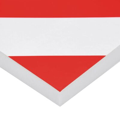 vidaXL Ochraniacze ścienne, 6 szt., czerwono-białe, 50x20x2 cm, EVA