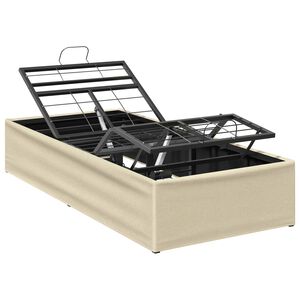 vidaXL Elektro Regulowany Stelaż Ł&oacute;żka kremowy 200 x 80 x 33,5 cm Stal