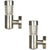 Luxform Ogrodowe kinkiety solarne Tacoma, 2 szt., srebrny, 34245