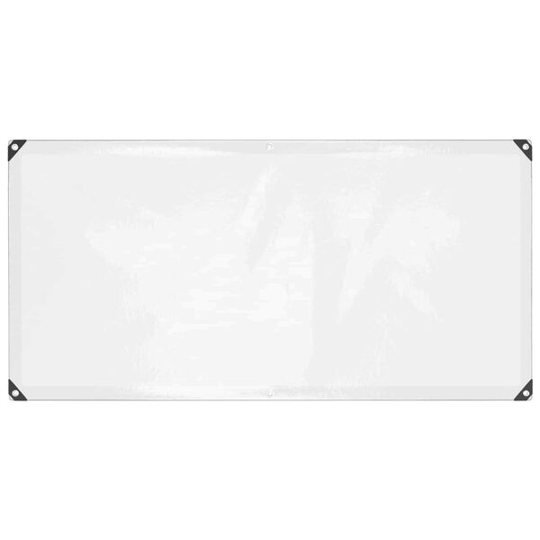 vidaXL Plandeka z oczkami przezroczysty 1 x 2 m Polietylen