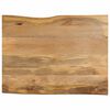 vidaXL Blat stołu, 90x80x3,8 cm, naturalna krawędź, lite drewno mango