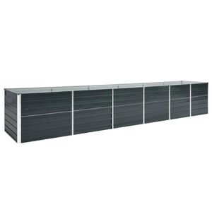 vidaXL Podwyższona donica z galwanizowanej stali 480x80x77 cm antracyt