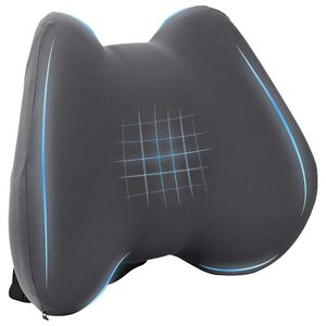 vidaXL Poduszka pod plecy Szary Pianka z pamięcią 40 x 32 x 14 cm