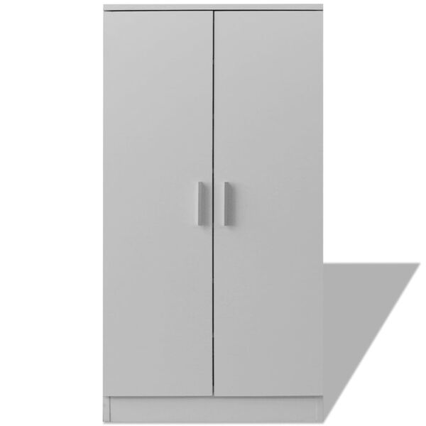 vidaXL Szafka na buty, 7 p&oacute;łek, biała