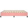 vidaXL Rama łóżka, różowa, 160 x 200 cm, tapicerowana aksamitem