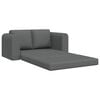 vidaXL Sofa Bed 60cm Ciemnoszary tkanina