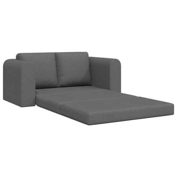 vidaXL Sofa Bed 60cm Ciemnoszary tkanina