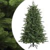 vidaXL Sztuczna choinka z zawiasami 120 cm PVC i Metal zielony