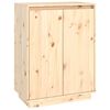 vidaXL Szafka na buty, 60x35x80 cm, lite drewno sosnowe