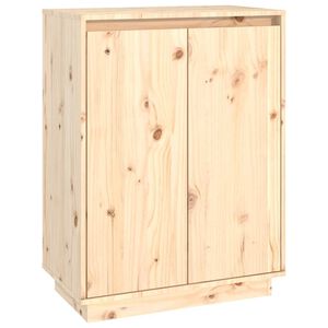 vidaXL Szafka na buty, 60x35x80 cm, lite drewno sosnowe
