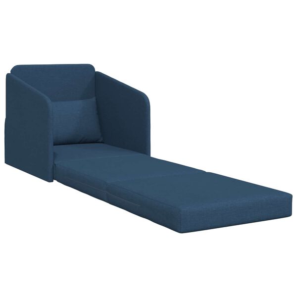 vidaXL Sofa Bed 60cm Niebieski tkanina