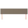 vidaXL Zagł&oacute;wki, taupe, 180x5x78/88 cm, tkanina