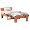 vidaXL Ramka ł&oacute;żka Woskowy Brąz 90 x 200 cm Lite drewno sosnowe