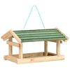 vidaXL Karmnik dla ptak&oacute;w, lite drewno, 35 x 29,5 x 21 cm