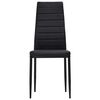 vidaXL Krzesła stołowe, 4 szt., czarne, obite sztuczną sk&oacute;rą