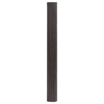 vidaXL Dywan prostokątny, ciemnobrązowy, 100x100 cm, bambusowy