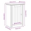 vidaXL Szafka ścienna łazienkowa, BODO, biała, 44x30x60 cm