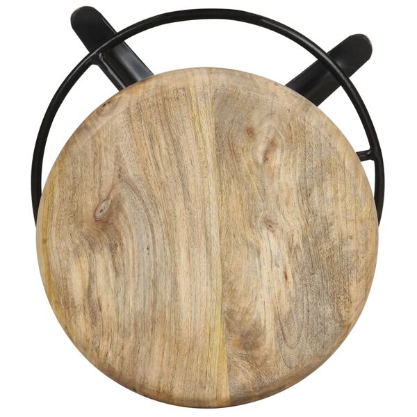 vidaXL Stołki barowe, 2 szt., 52 cm, lite drewno mango