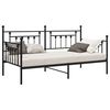 vidaXL Rama ł&oacute;żka dziennego Czarny 107 x 203 cm Stal