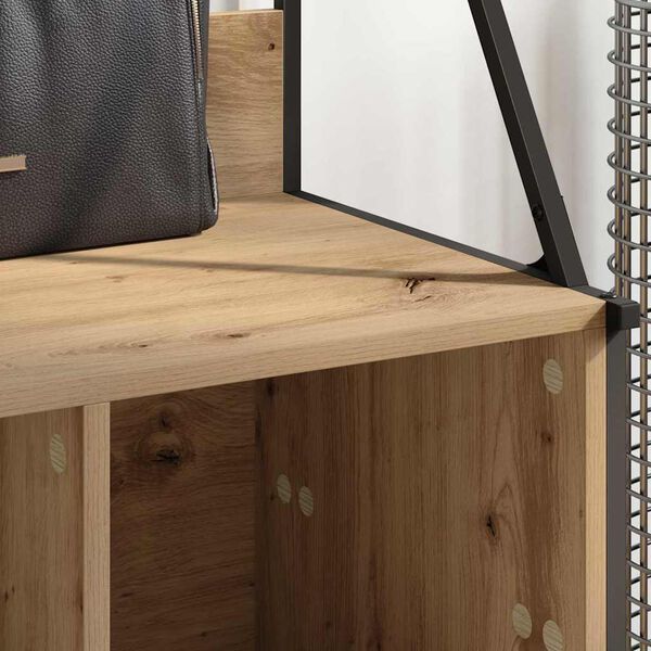 vidaXL Wieszak na Ubrania z p&oacute;łką Dąb rzemieślniczy 100 x 41 x 184 cm