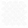 vidaXL Płytka w Kształcie Łuski Ryb 20 pcs Biały 30 x 30 cm