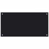 vidaXL Panel ochronny do kuchni, czarny, 80x40 cm, szkło hartowane