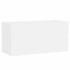 vidaXL 2-częściowy zestaw mebli łazienkowych, biały, płyta wi&oacute;rowa