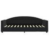 vidaXL Sofa z funkcją spania, czarna, 90x200 cm, obita aksamitem