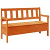 vidaXL Ławka ogrodowa Brązowy 119 x 44 x 76 cm Lite drewno sosnowe