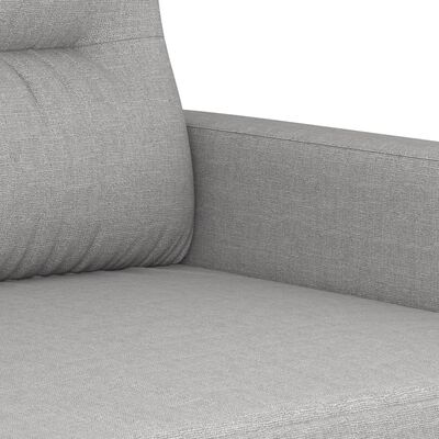 vidaXL Sofa 3-osobowa, jasnoszara, 210 cm, tapicerowana tkaniną