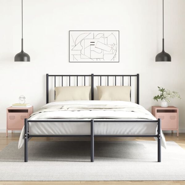 vidaXL Szafki nocne, 2 szt., r&oacute;żowe, 35x39x43,5 cm, stal