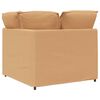 vidaXL Modułowy narożnik modułowy z poduszkami beżowy 100 cm